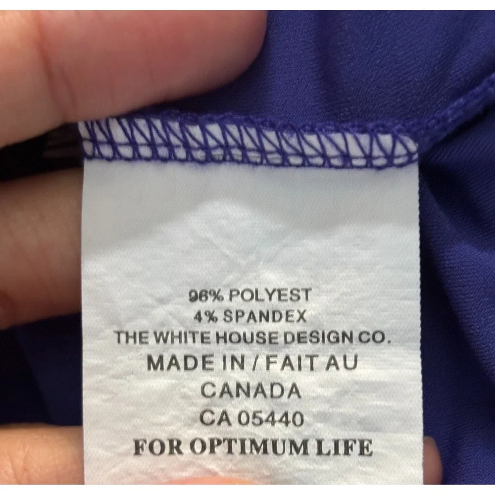 Sympli Legging Women's Size 10 Blue Polyester Stretch Elastic Waist Pull On - Picture 6 of 7